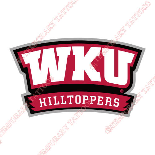 Western Kentucky Hilltoppers Customize Temporary Tattoos Stickers NO.6981